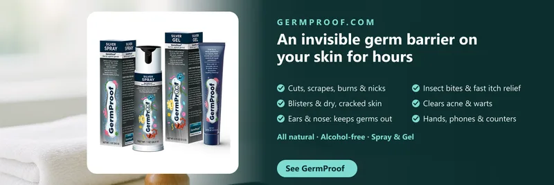 GermProof.com - An invisible germ barrier on your skin for hours